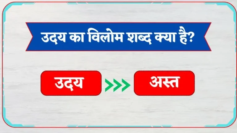 Uday Ka Vilom Shabd | उदय का विलोम शब्द क्या है?