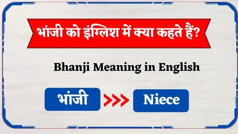 भांजी को इंग्लिश में क्या कहते हैं? | Bhanji Ko English Mein Kya Kahte Hain