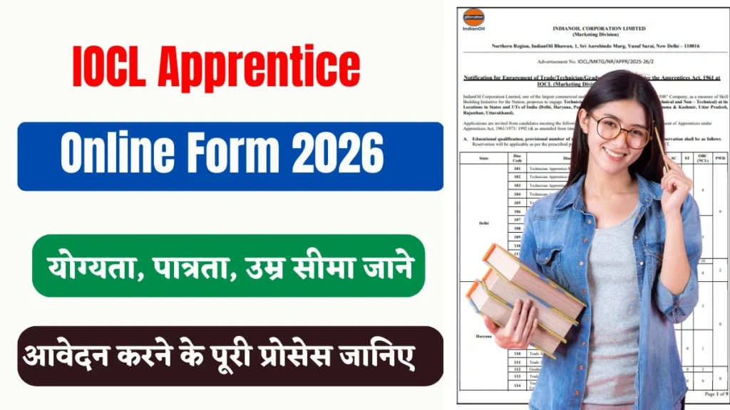 IOCL Apprentice Online Form 2026