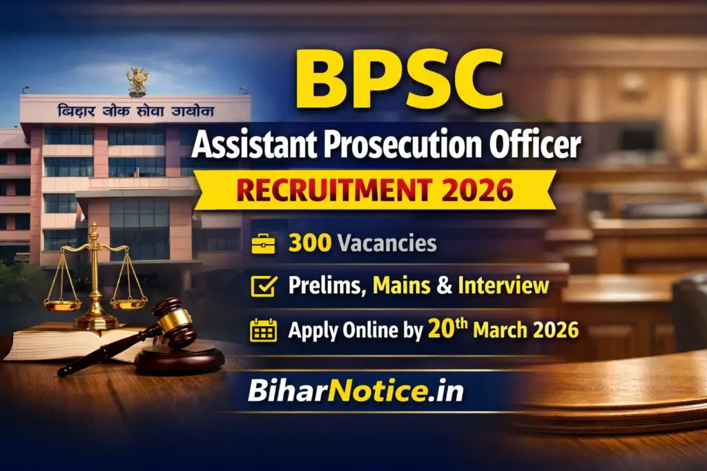 BPSC Assistant Prosecution Officer (APO) Recruitment 2026