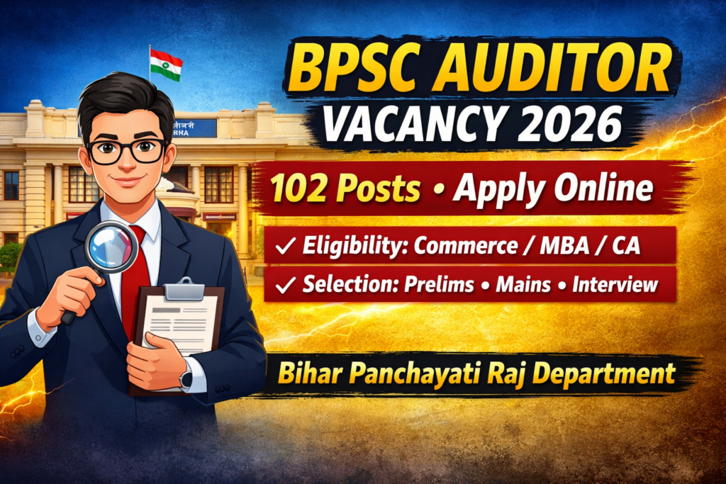 BPSC Auditor Vacancy Recruitment 2026