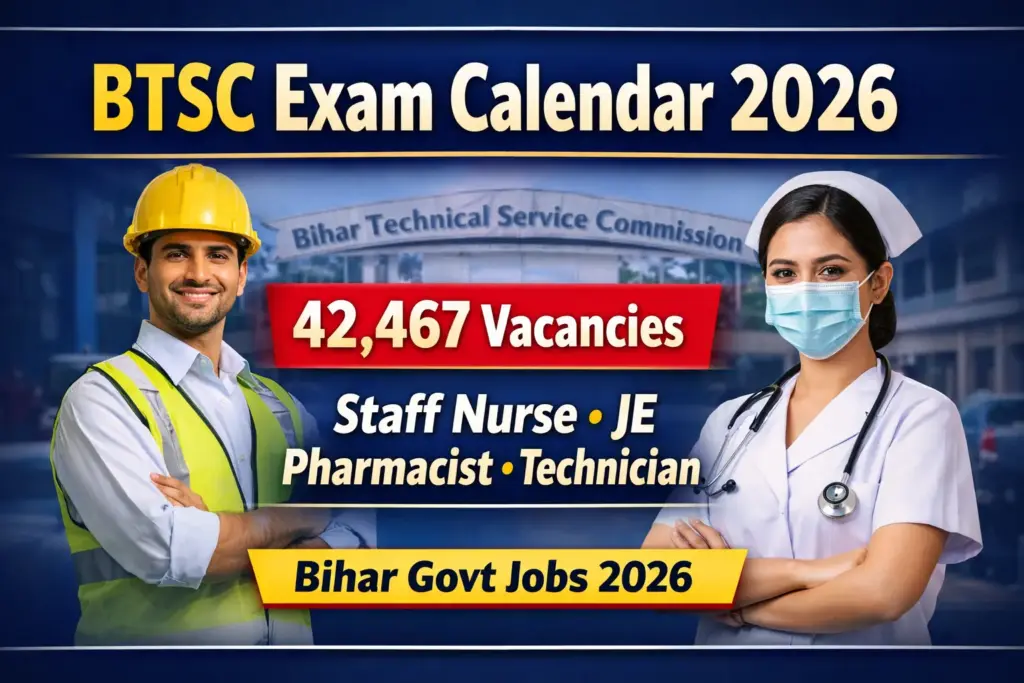 BTSC Exam Calendar 2026