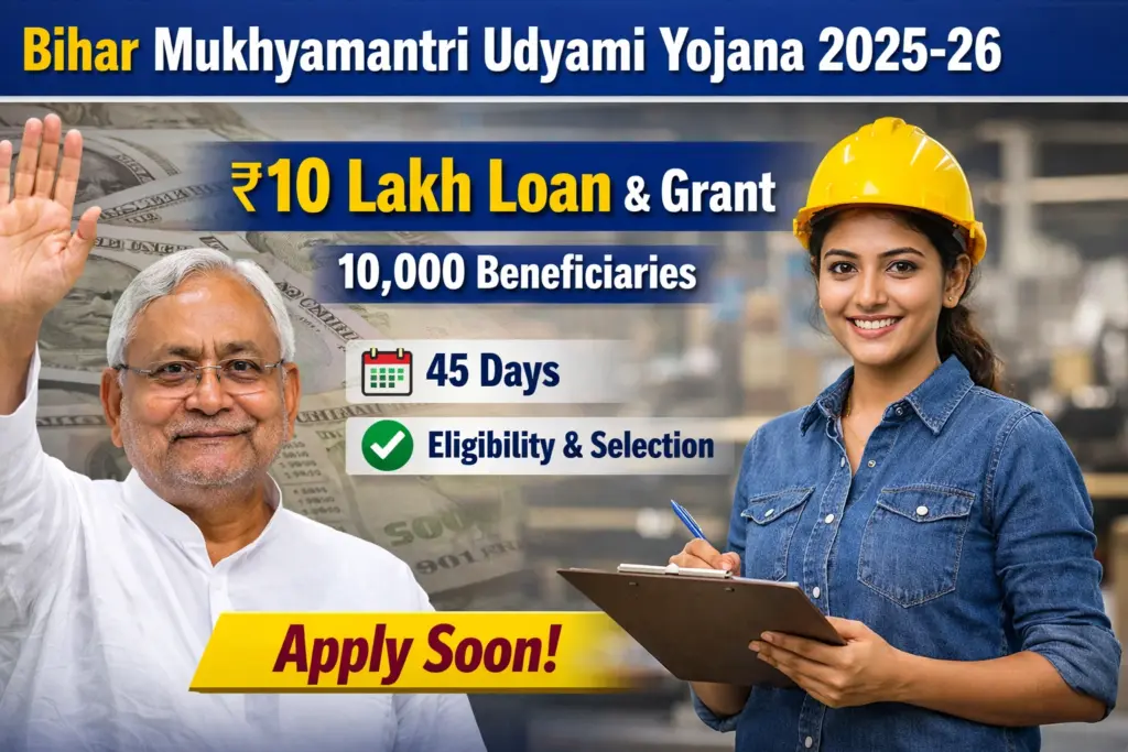 Bihar Mukhyamantri Udyami Yojana 2025-26
