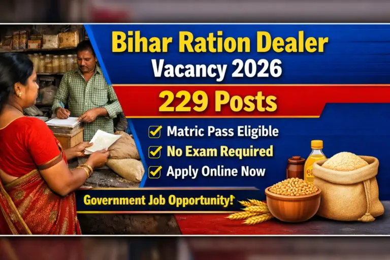 Bihar Ration Dealer Vacancy 2026