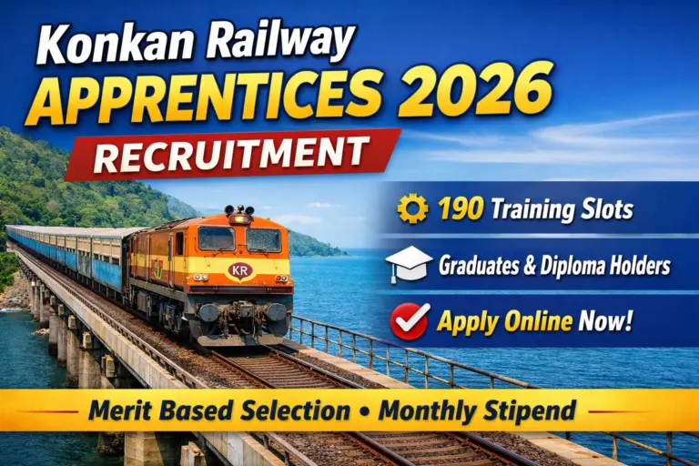 Konkan Railway Apprentices 2026 recruitment