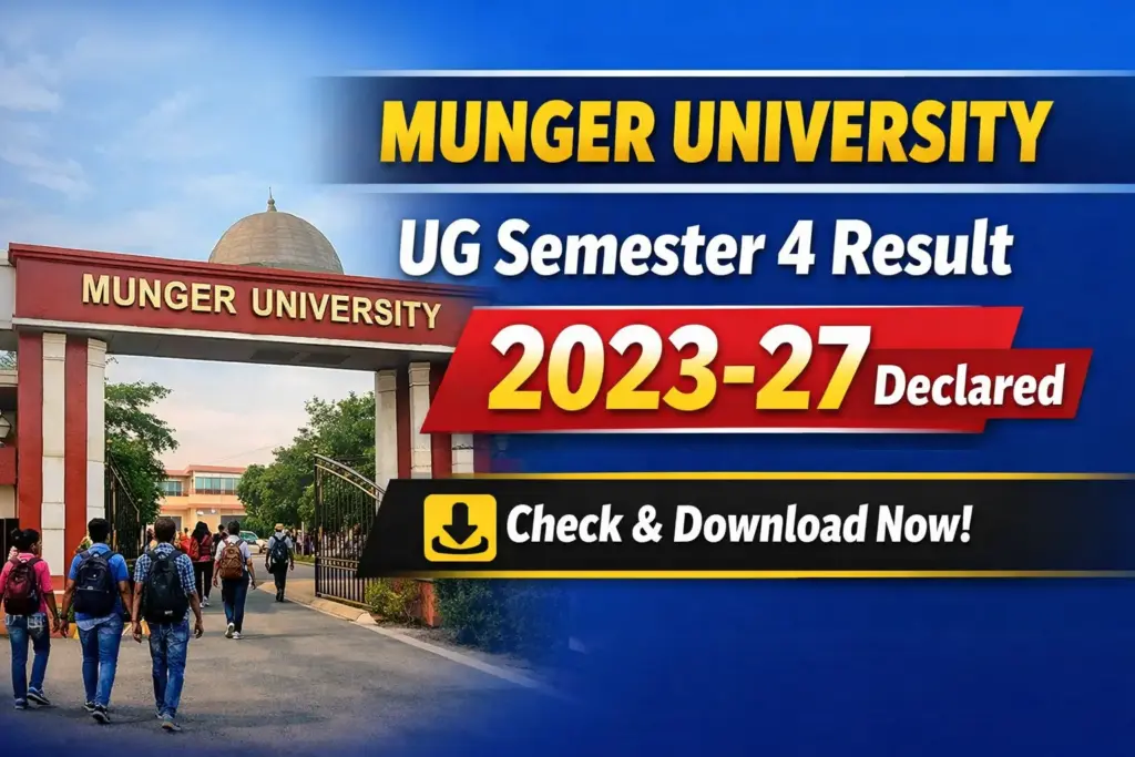 Munger University UG Semester 4 Result