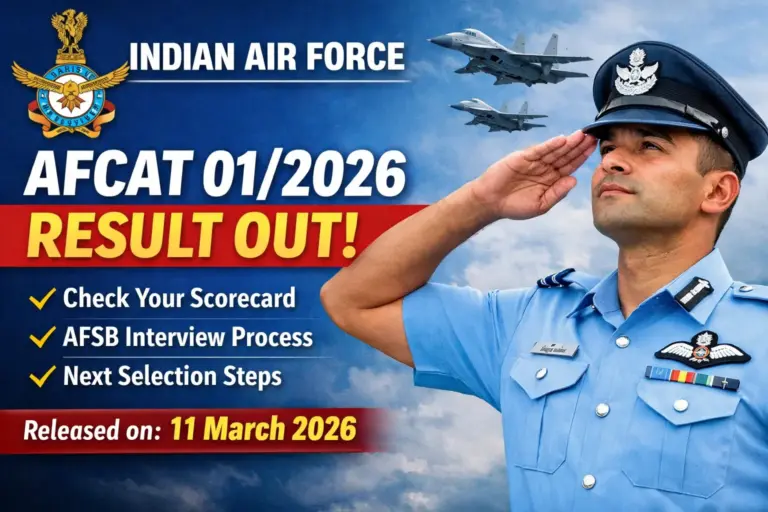 Air Force AFCAT 012026 Result Out