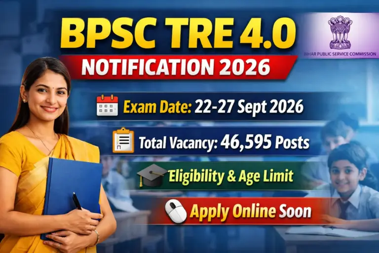 BPSC TRE 4.0 Notification 2026