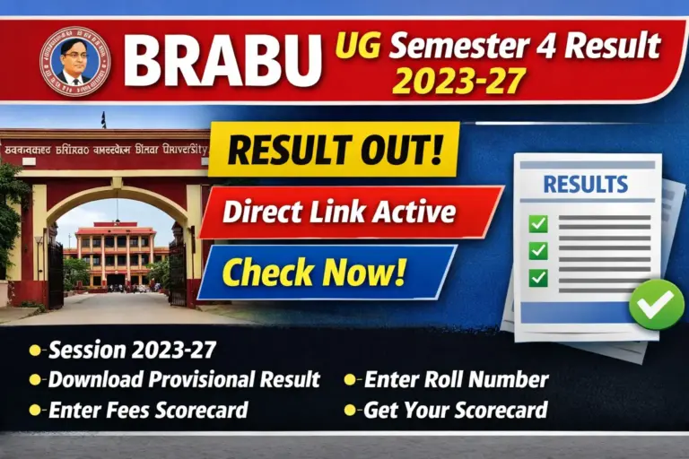 BRABU UG Semester 4 Result 2023-27