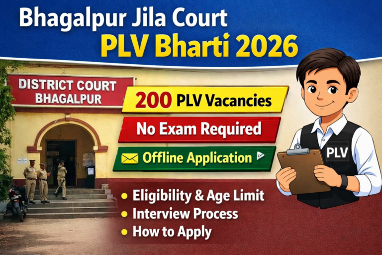 Bhagalpur Jila Court PLV Recruitment 2026
