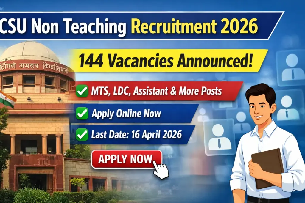 CSU Non Teaching Recruitment 2026