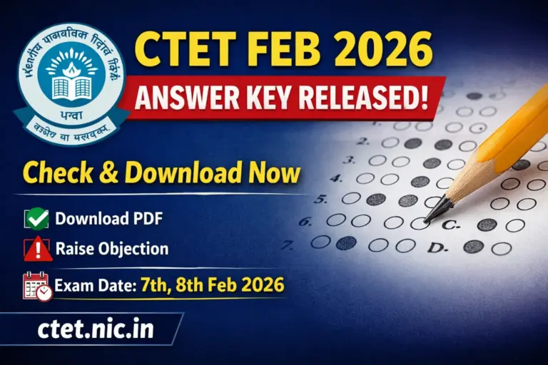 CTET February 2026 Answer Key