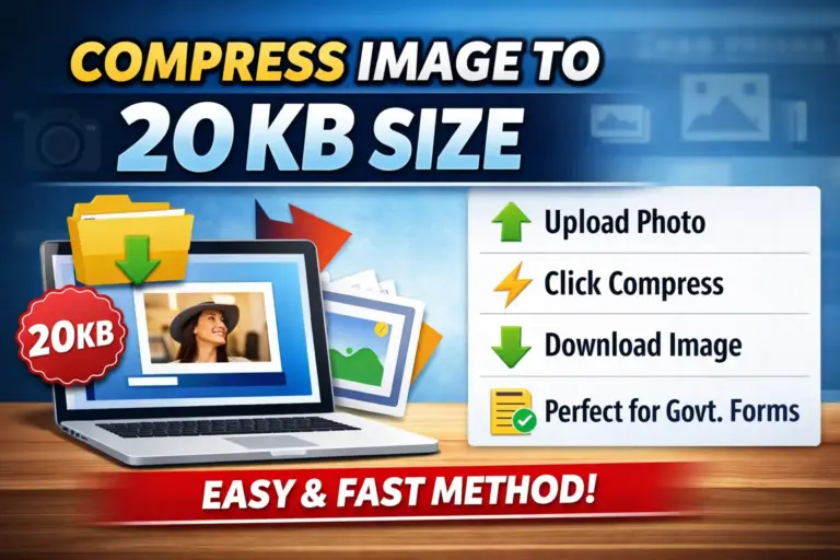 Compress Image to 20KB in Seconds (Easy Method 2026)
