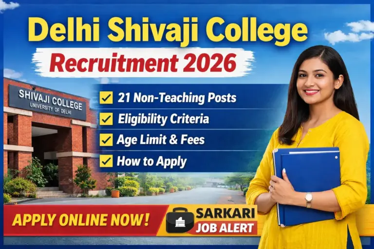 Delhi Shivaji College Vacancy 2026