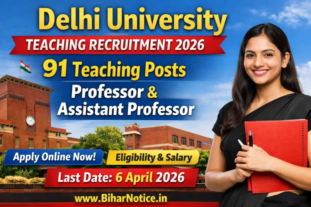 Delhi University Teaching Recruitment 2026