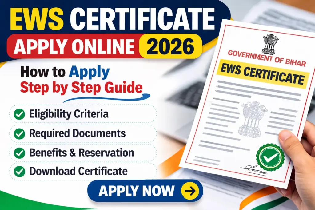 EWS Certificate Apply Online 2026