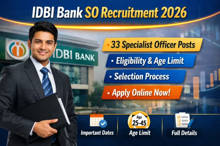 IDBI Bank SO Recruitment 2026