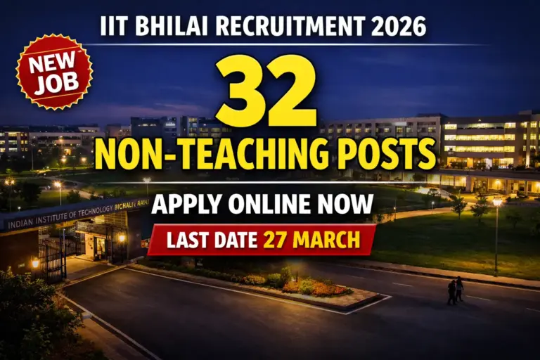 IIT Bhilai Recruitment 2026
