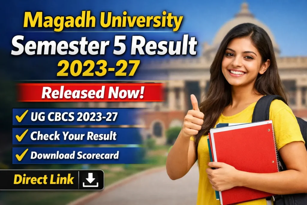 Magadh University Semester 5 Result 2023-27 Download