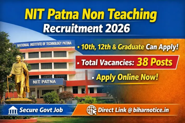 NIT Patna Non Teaching Recruitment 2026