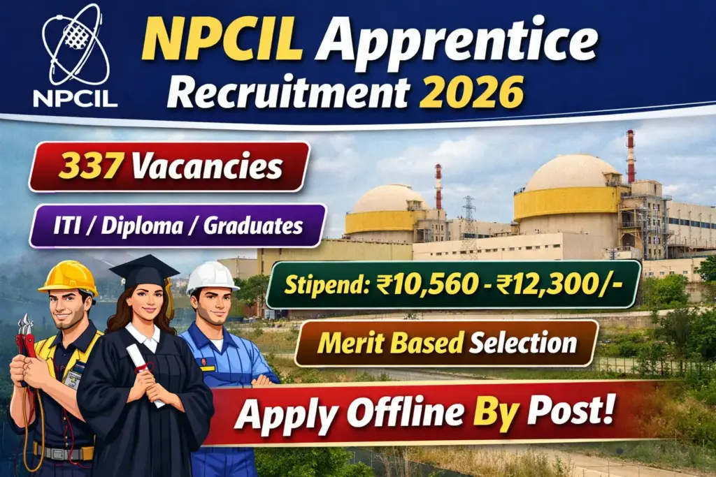 NPCIL Apprentice Recruitment 2026
