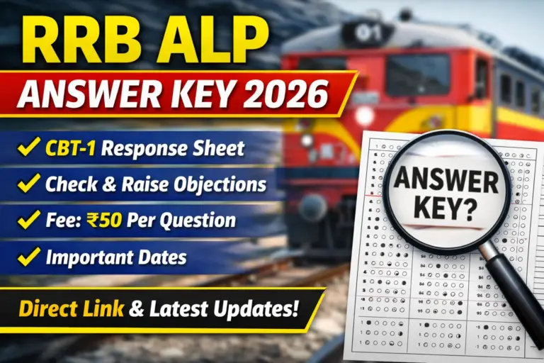 RRB ALP Answer Key 2026