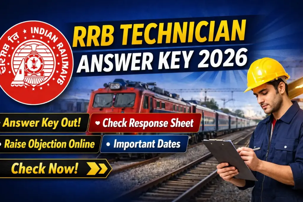 RRB Technician Answer Key 2026
