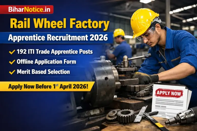 Rail Wheel Factory Apprentice Recruitment 2026