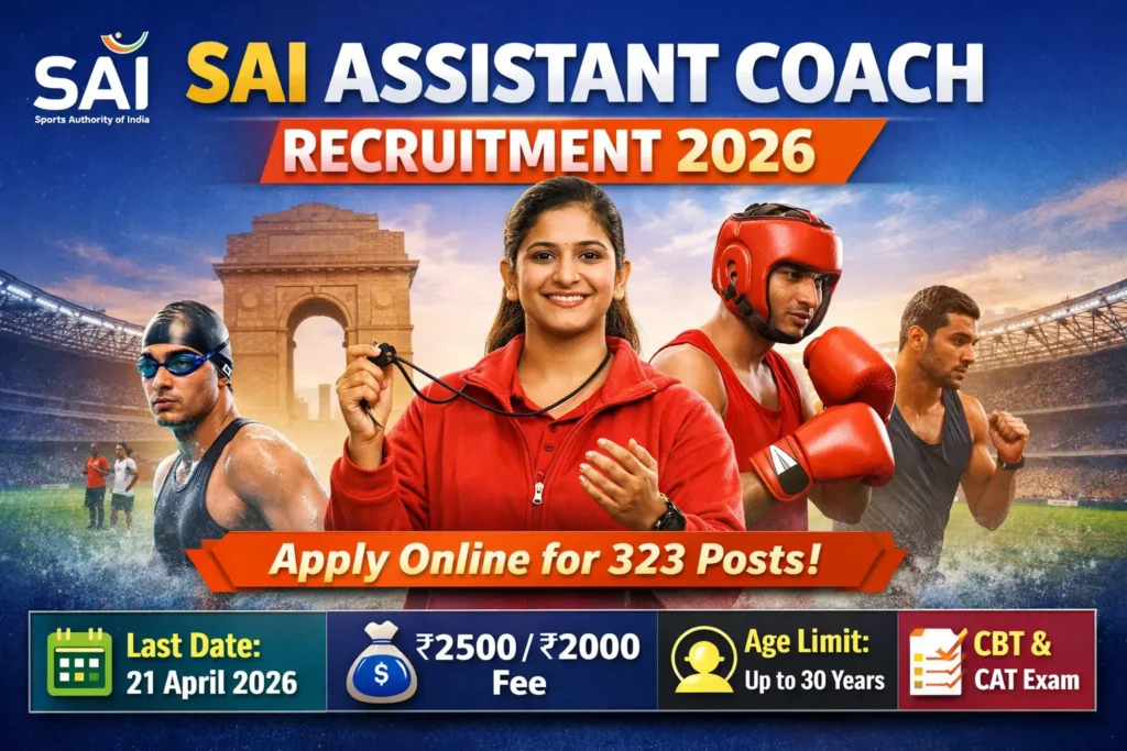 SAI Assistant Coach Recruitment 2026