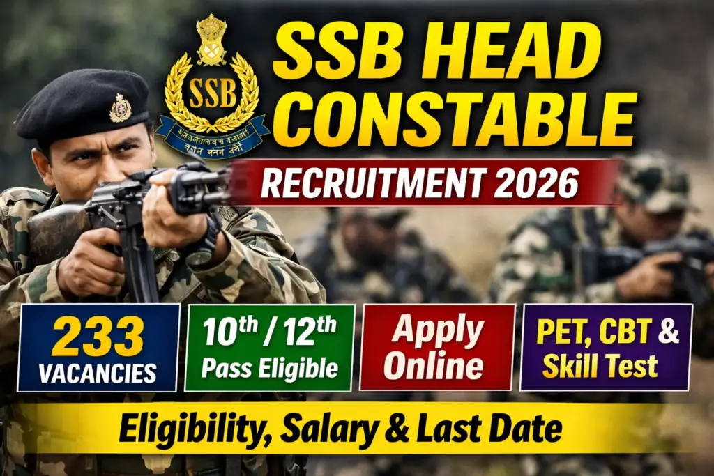 SSB Head Constable Recruitment