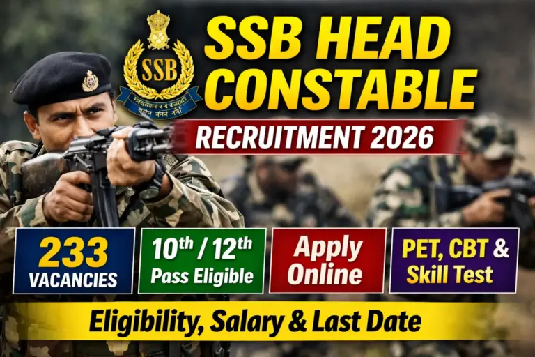 SSB Head Constable Recruitment