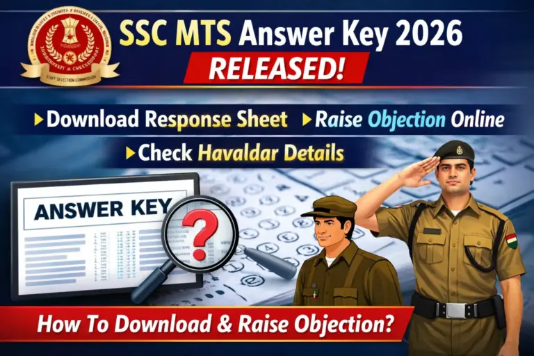 SSC MTS Answer Key 2026