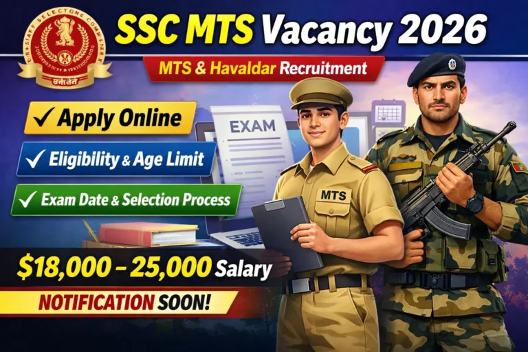 SSC MTS Vacancy 2026