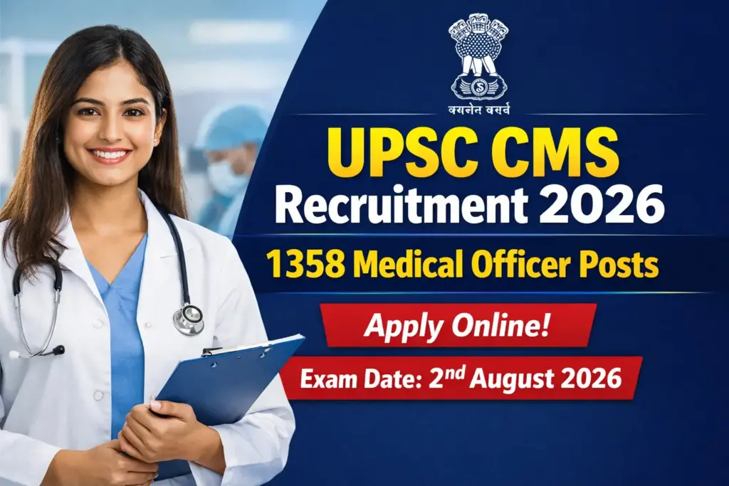 UPSC CMS Recruitment 2026