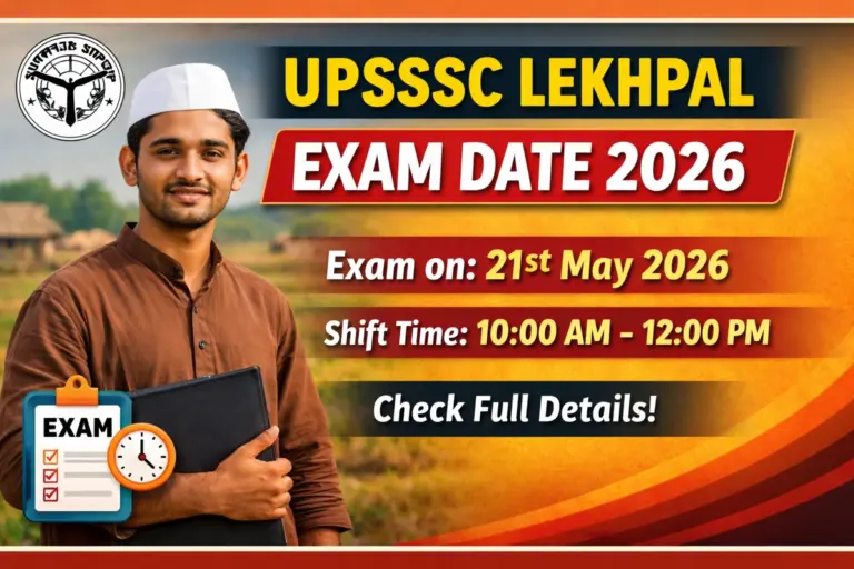 UPSSSC Lekhpal Exam Date 2026