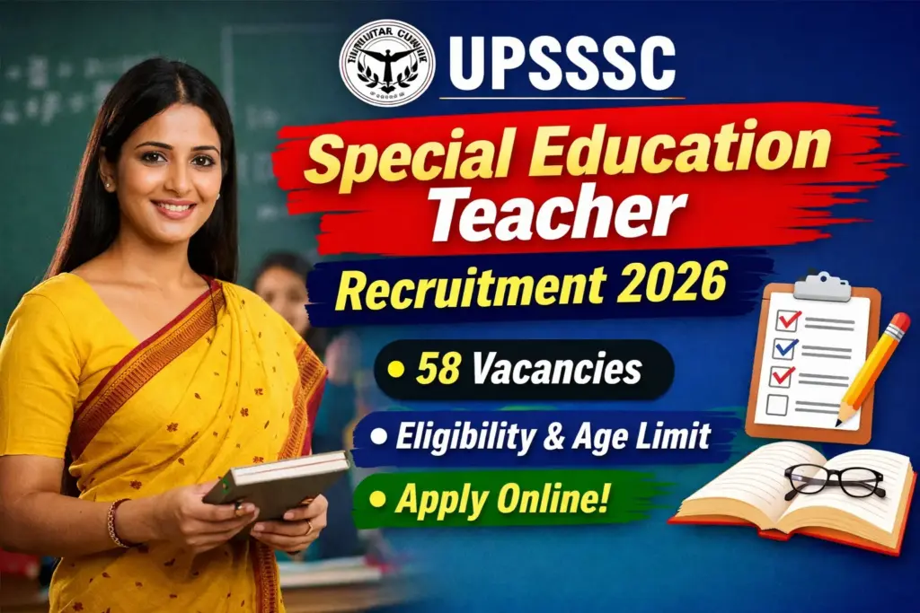 UPSSSC Special Education Teacher Recruitment 2026