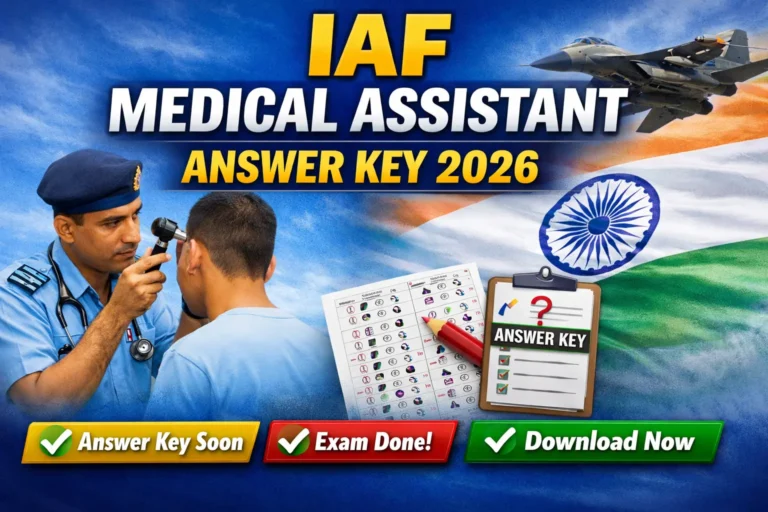 Indian Air Force medical assistant answer key