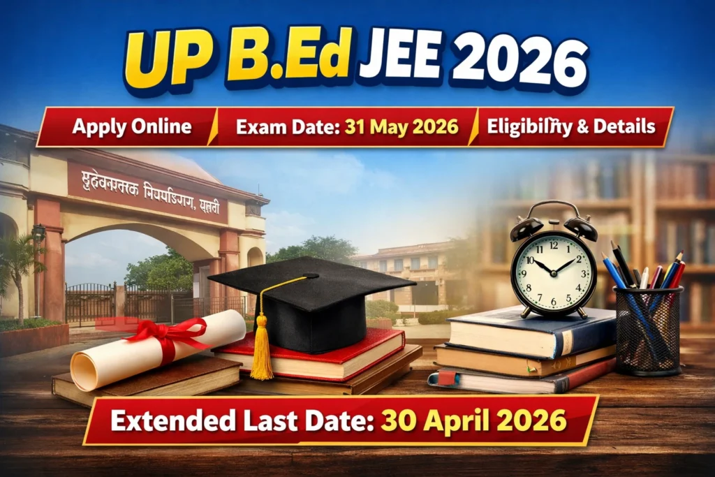 UP B.Ed Online Form 2026