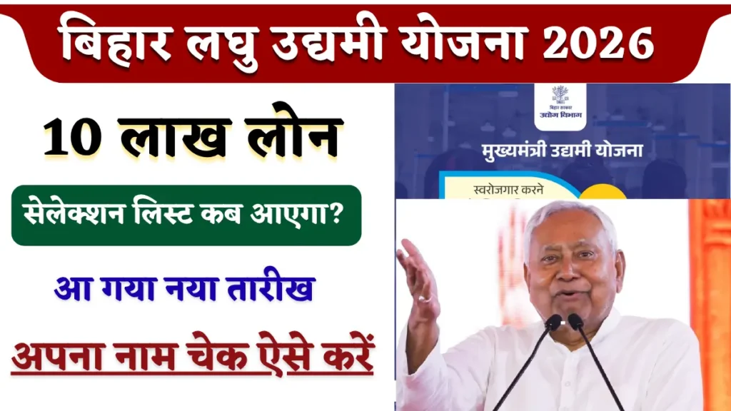 बिहार लघु उद्यमी योजना 2026