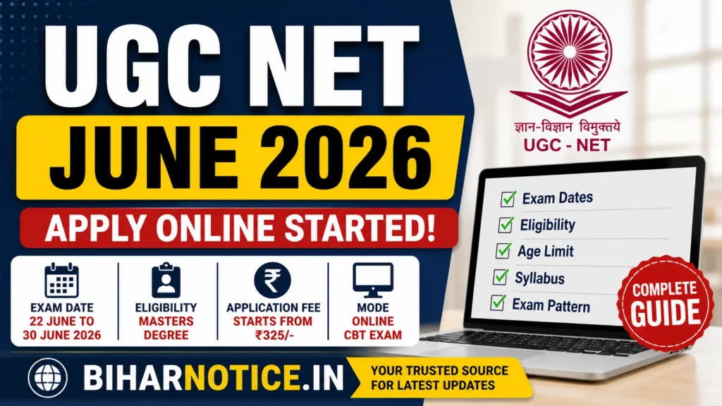 UGC NET June 2026 Online Form