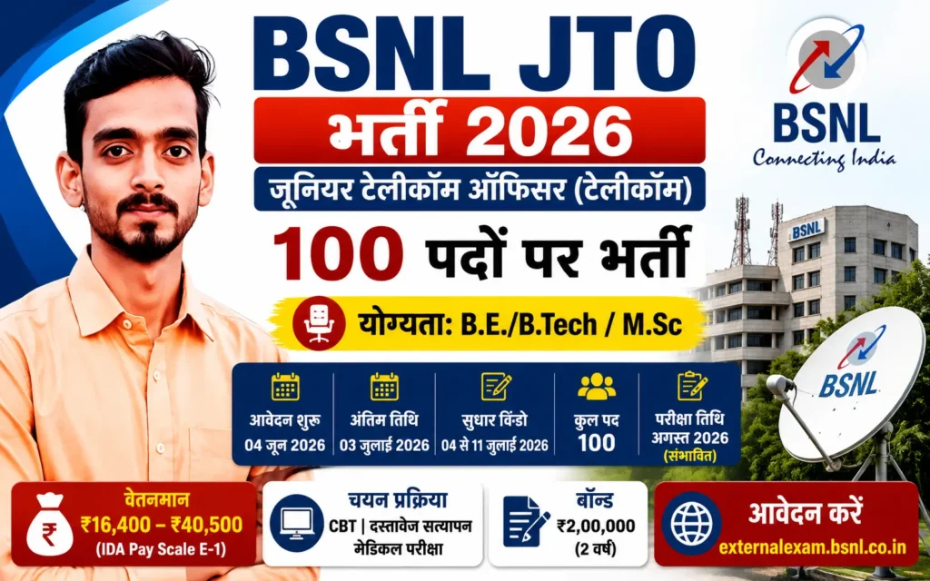 BSNL JTO Recruitment 2026