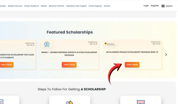 Dr Rajendra Prasad Scholarship 2026
