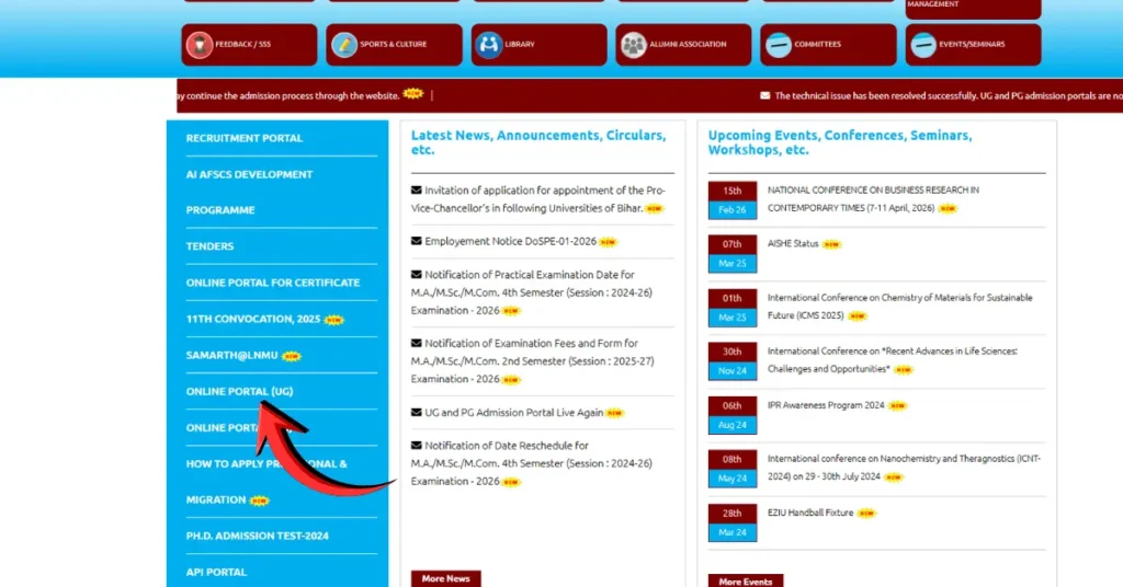 LNMU Semester 1 Result 2025-29