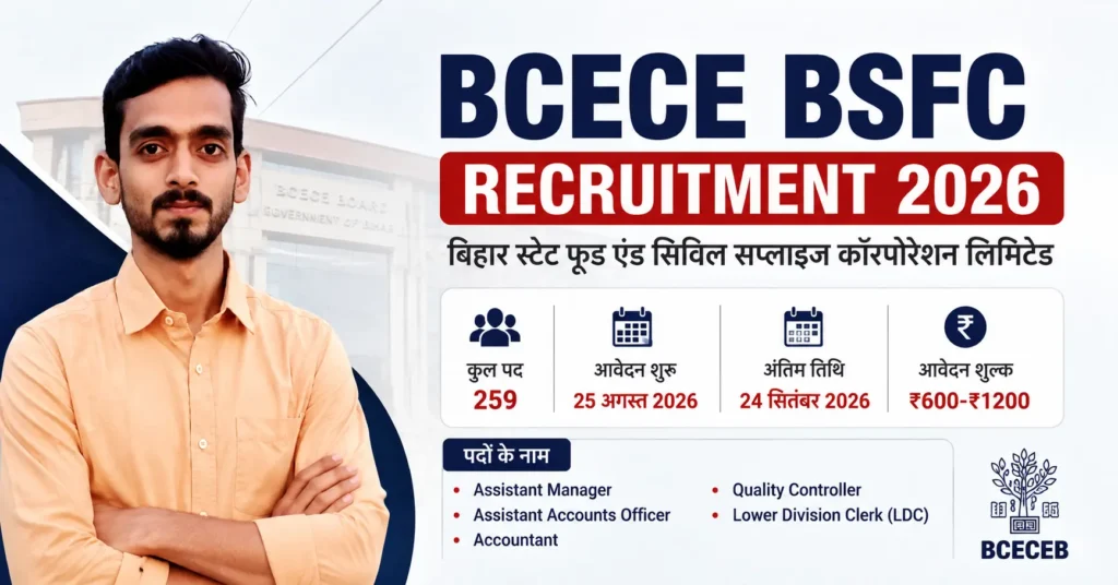 BCECE BSFC Recruitment 2026