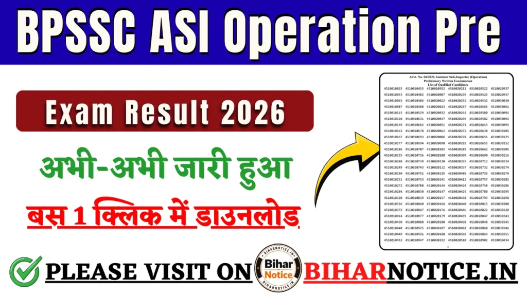 BPSSC ASI Operation Pre